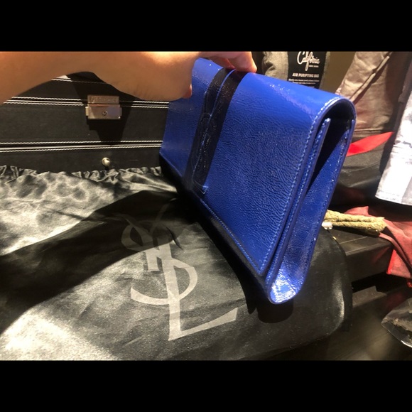 YSL Patent Leather Clutch - Picture 3 of 8